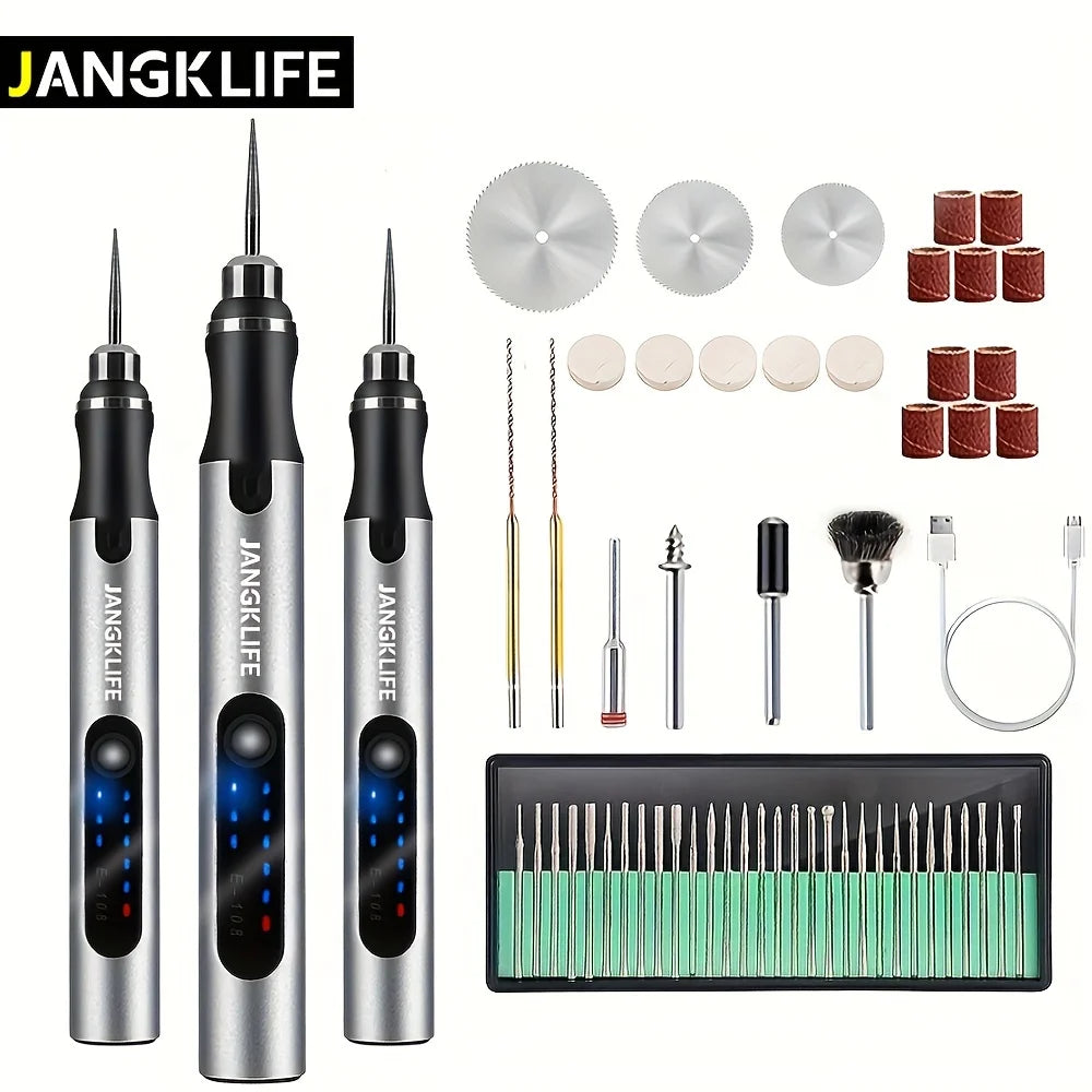 JANGKLIFE Cordless Drill – Compact, Portable, and Multi-Function Tool with Adjustable Speed and Accessories