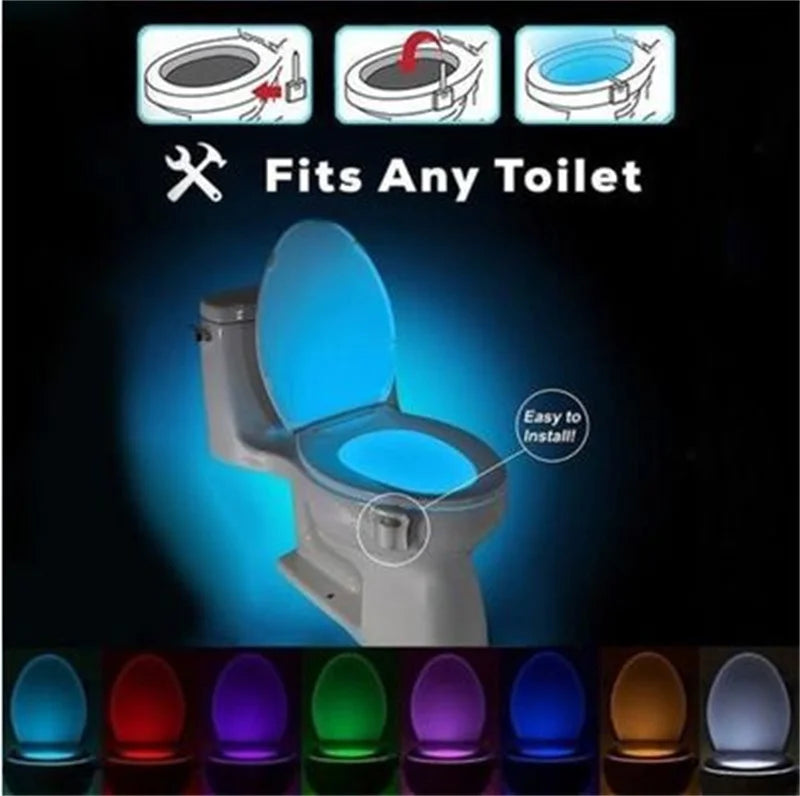 Smart Motion Sensor Toilet Seat Night Light