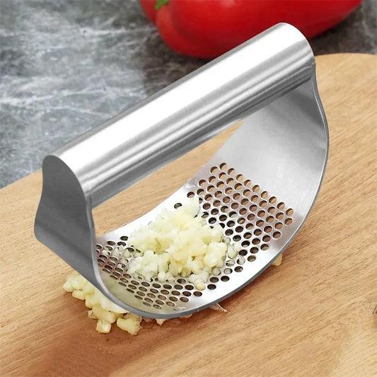 Upgraded Stainless Steel Garlic Press