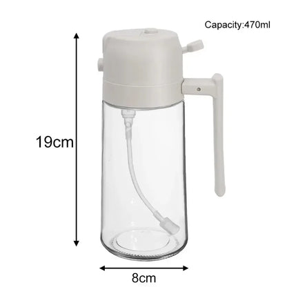 2-in-1 Anti-Leakage Glass Oil Dispenser & Sprayer