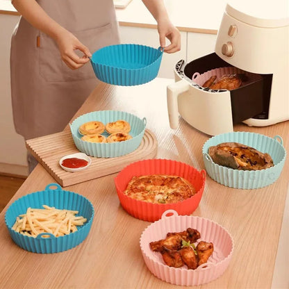 Large Air Fryer Silicone Basket Pot