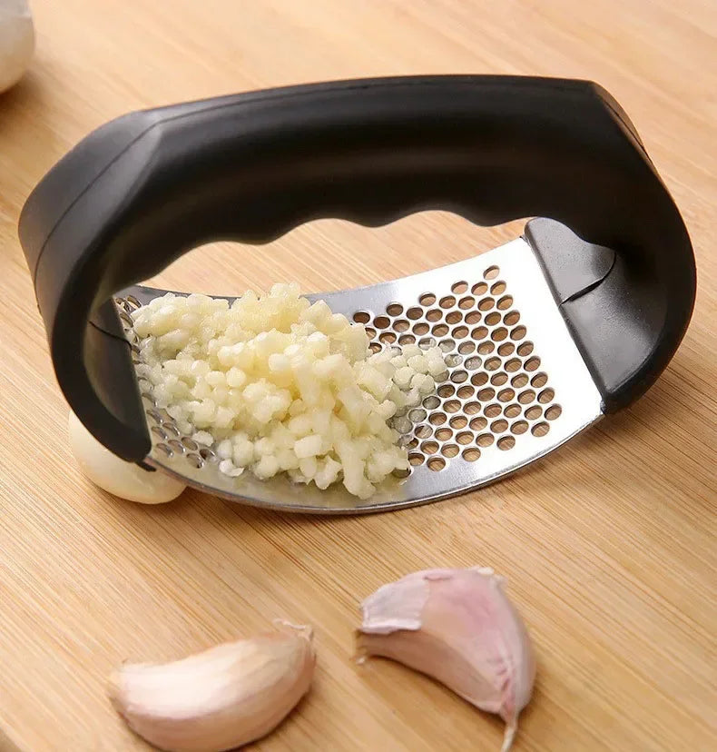 Upgraded Stainless Steel Garlic Press