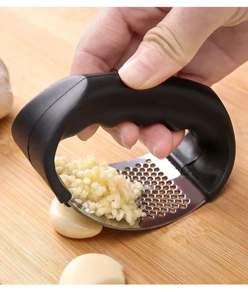 Upgraded Stainless Steel Garlic Press