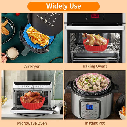 Large Air Fryer Silicone Basket Pot