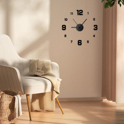 Creative Frameless DIY Wall Clock