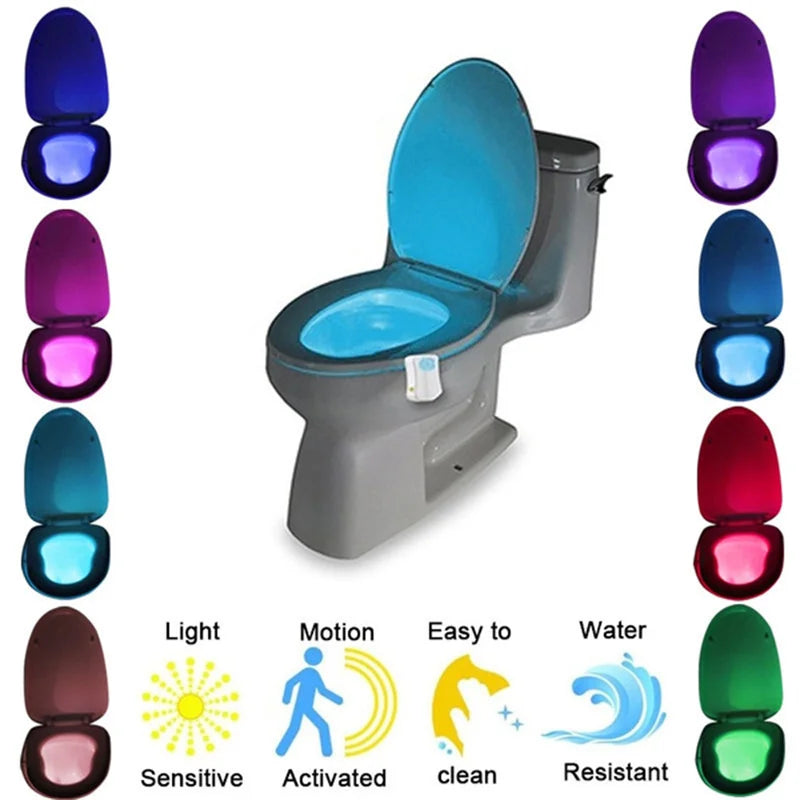 Smart Motion Sensor Toilet Seat Night Light