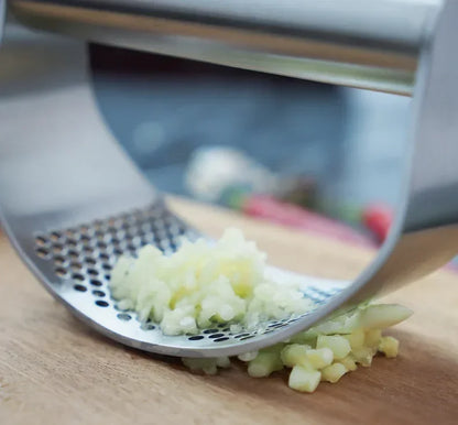 Upgraded Stainless Steel Garlic Press