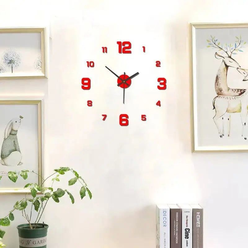 Creative Frameless DIY Wall Clock