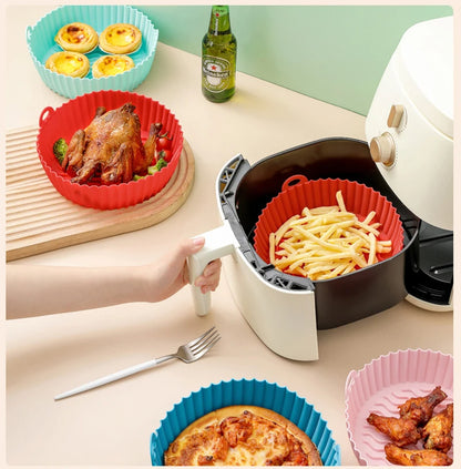 Large Air Fryer Silicone Basket Pot